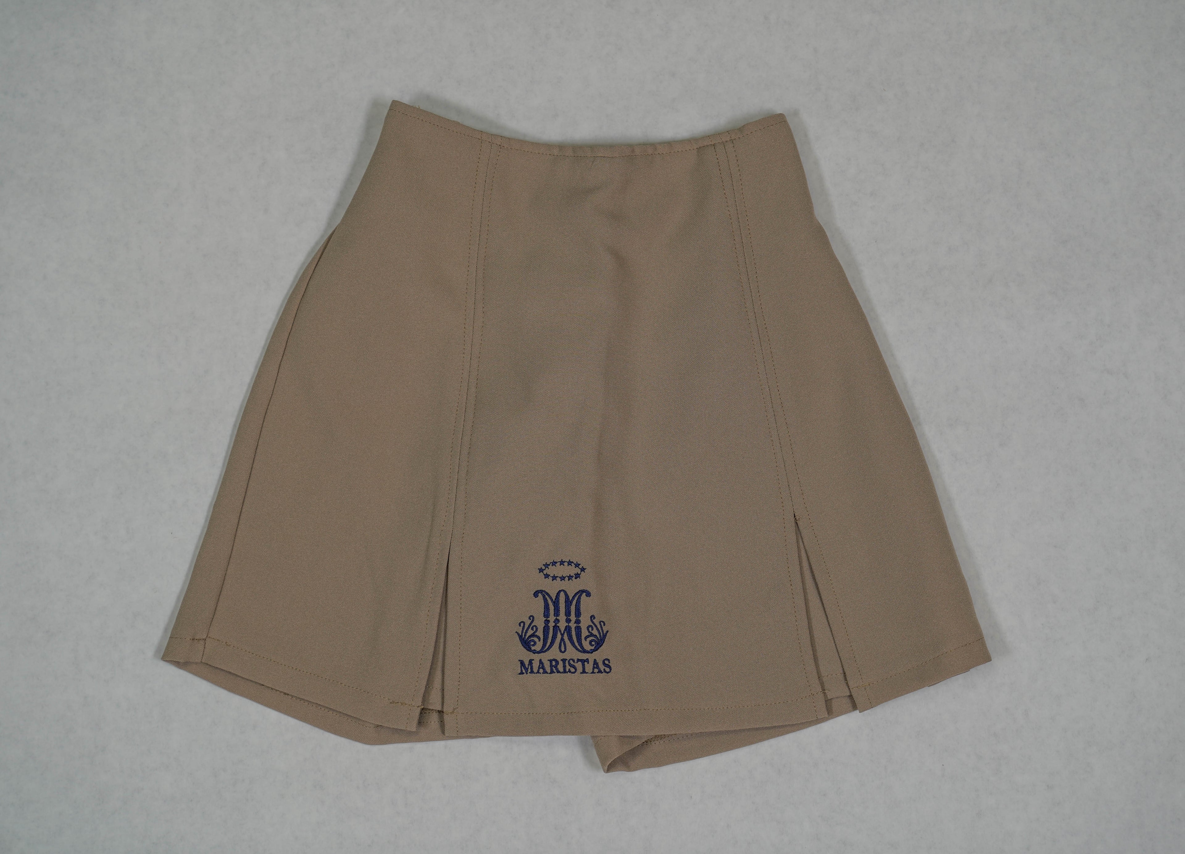 FALDA PANTALON CREMA CON EMBLEMA PARA ELEMENTAL