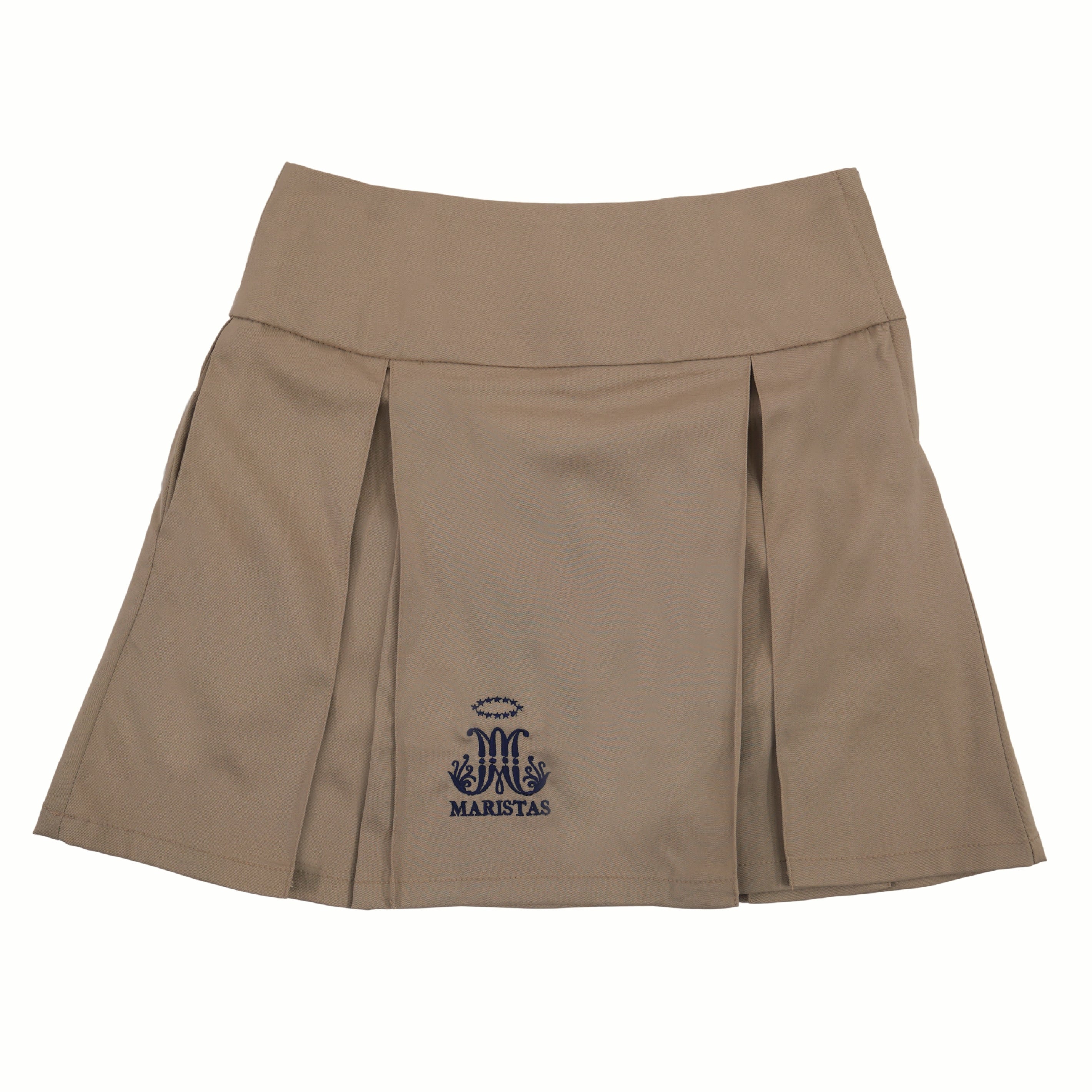 FALDA PANTALON NIÑAS KHAKI UNIFORME INTERMEDIA/SUPERIOR lo