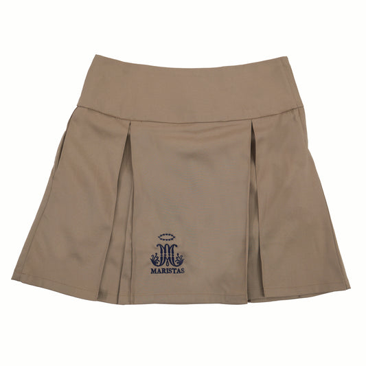 FALDA PANTALON NIÑAS KHAKI UNIFORME INTERMEDIA/SUPERIOR