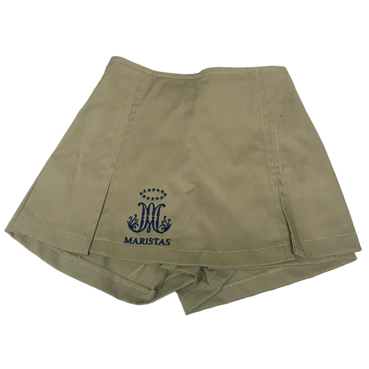 FALDA PANTALON CREMA CON EMBLEMA HUSKY PRE-ESCOLAR