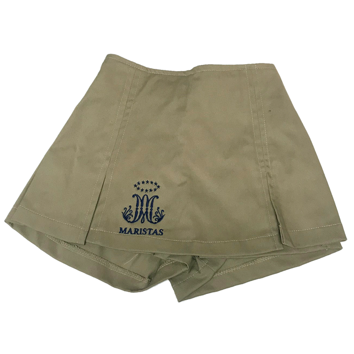 FALDA PANTALON CREMA CON EMBLEMA HUSKY PRE-ESCOLAR